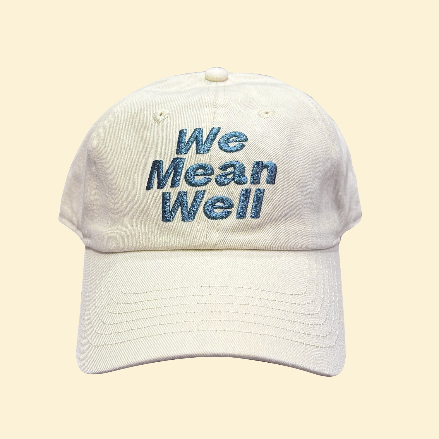 We Know Cap We Mean Well Cream Cap